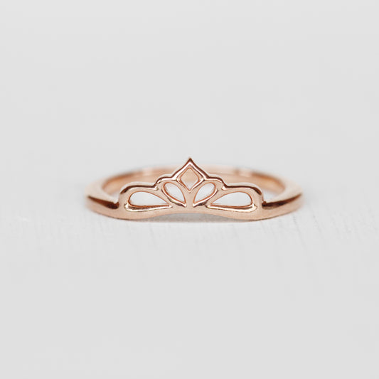 Liesbeth Ring - Stackable band in 14k Gold - Made to Order - Midwinter Co. Alternative Bridal Rings and Modern Fine Jewelry