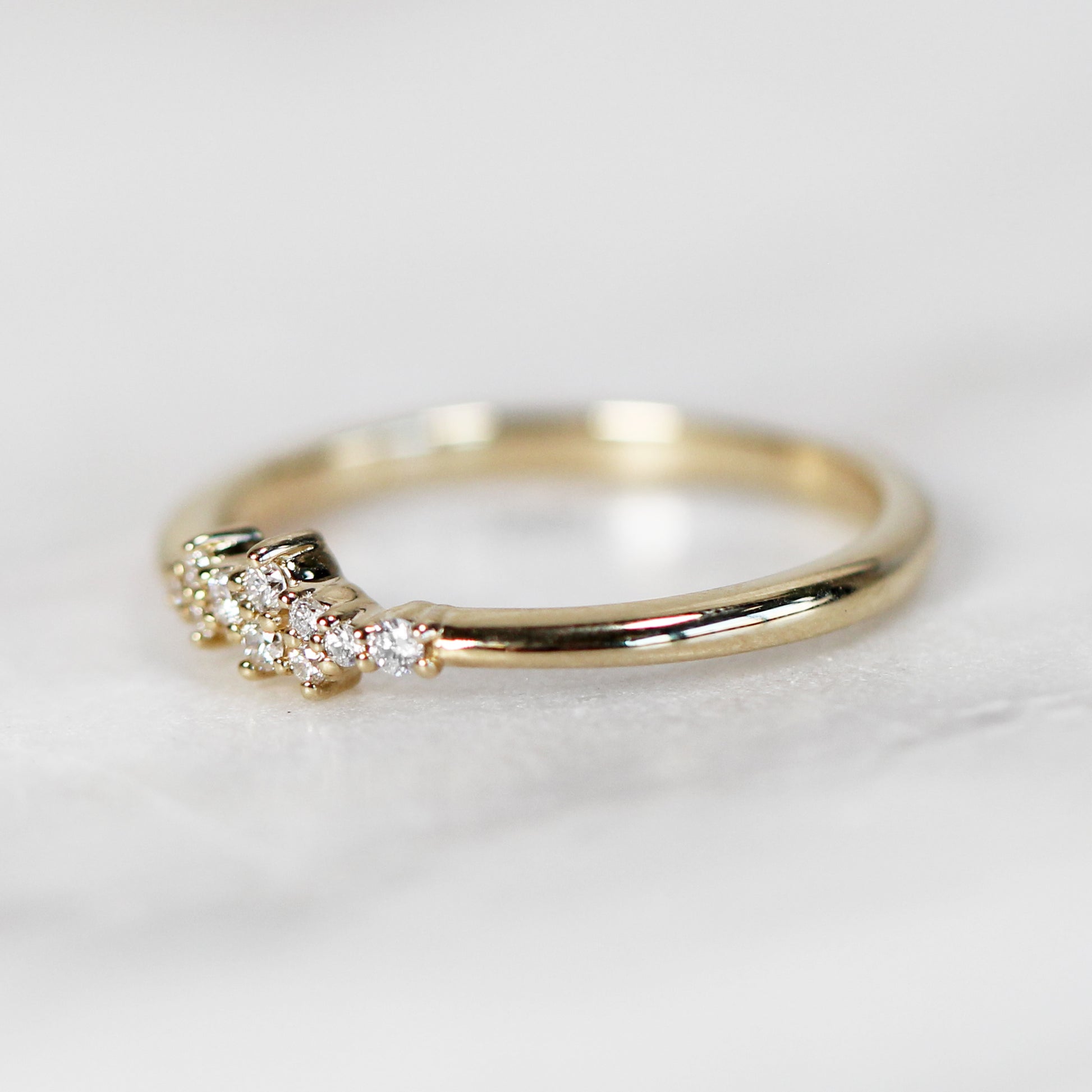 Fiona - Cluster style diamond band - Midwinter Co. Alternative Bridal Rings and Modern Fine Jewelry