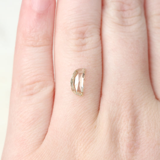 0.89 Carat Clear Half Moon Celestial Diamond for Custom Work - Inventory Code CCHM089 - Midwinter Co. Alternative Bridal Rings and Modern Fine Jewelry