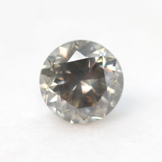 1.18 Carat Round Champagne Gray Celestial Diamond for Custom Work - Inventory Code SCR118 - Midwinter Co. Alternative Bridal Rings and Modern Fine Jewelry