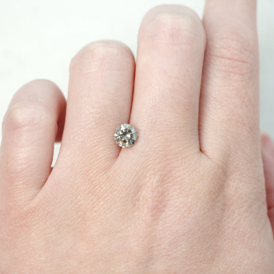 1.18 Carat Round Champagne Gray Celestial Diamond for Custom Work - Inventory Code SCR118 - Midwinter Co. Alternative Bridal Rings and Modern Fine Jewelry