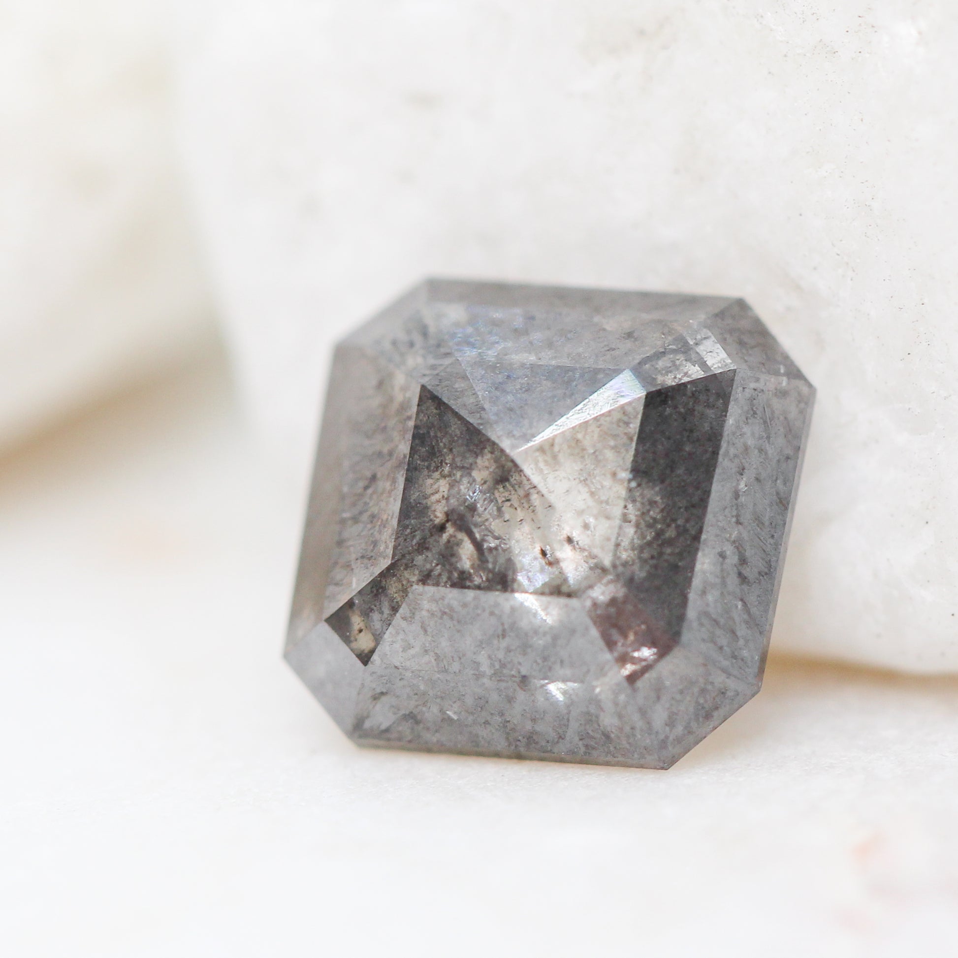 2.29 Carat Asscher Cut Dark Celestial Diamond for Custom Work - Inventory Code DCA229 - Midwinter Co. Alternative Bridal Rings and Modern Fine Jewelry