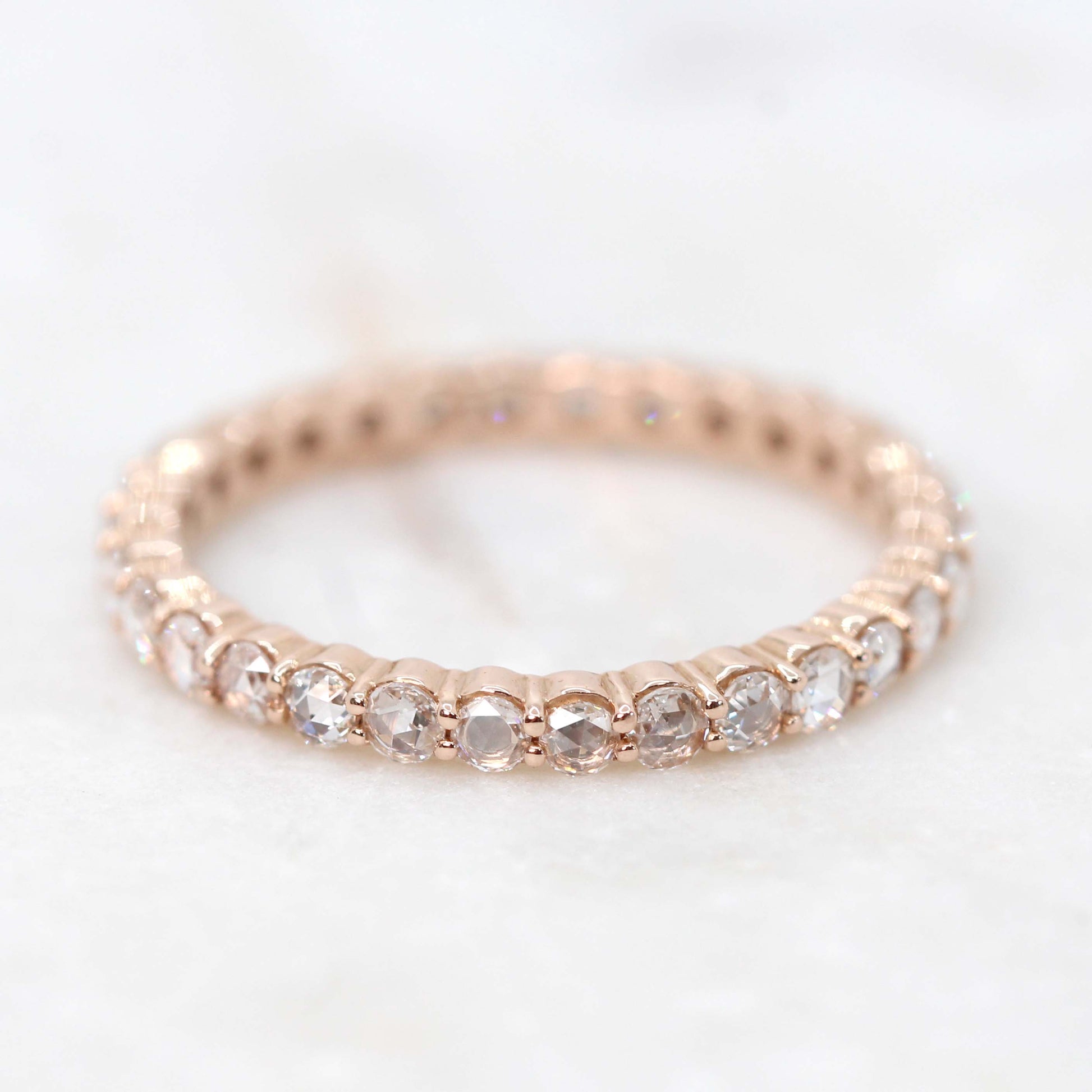 CAELEN (M) Paige - Diamond Stackable Wedding Band in Your Choice of Gold - Midwinter Co. Alternative Bridal Rings and Modern Fine Jewelry