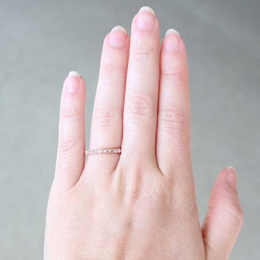 CAELEN (M) Paige - Diamond Stackable Wedding Band in Your Choice of Gold - Midwinter Co. Alternative Bridal Rings and Modern Fine Jewelry