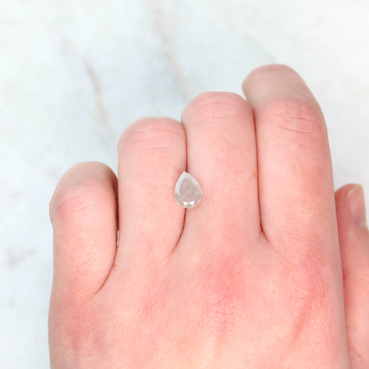 2.00 Carat Misty Gray Pear Diamond for Custom Work - Inventory Code MGP200 - Midwinter Co. Alternative Bridal Rings and Modern Fine Jewelry
