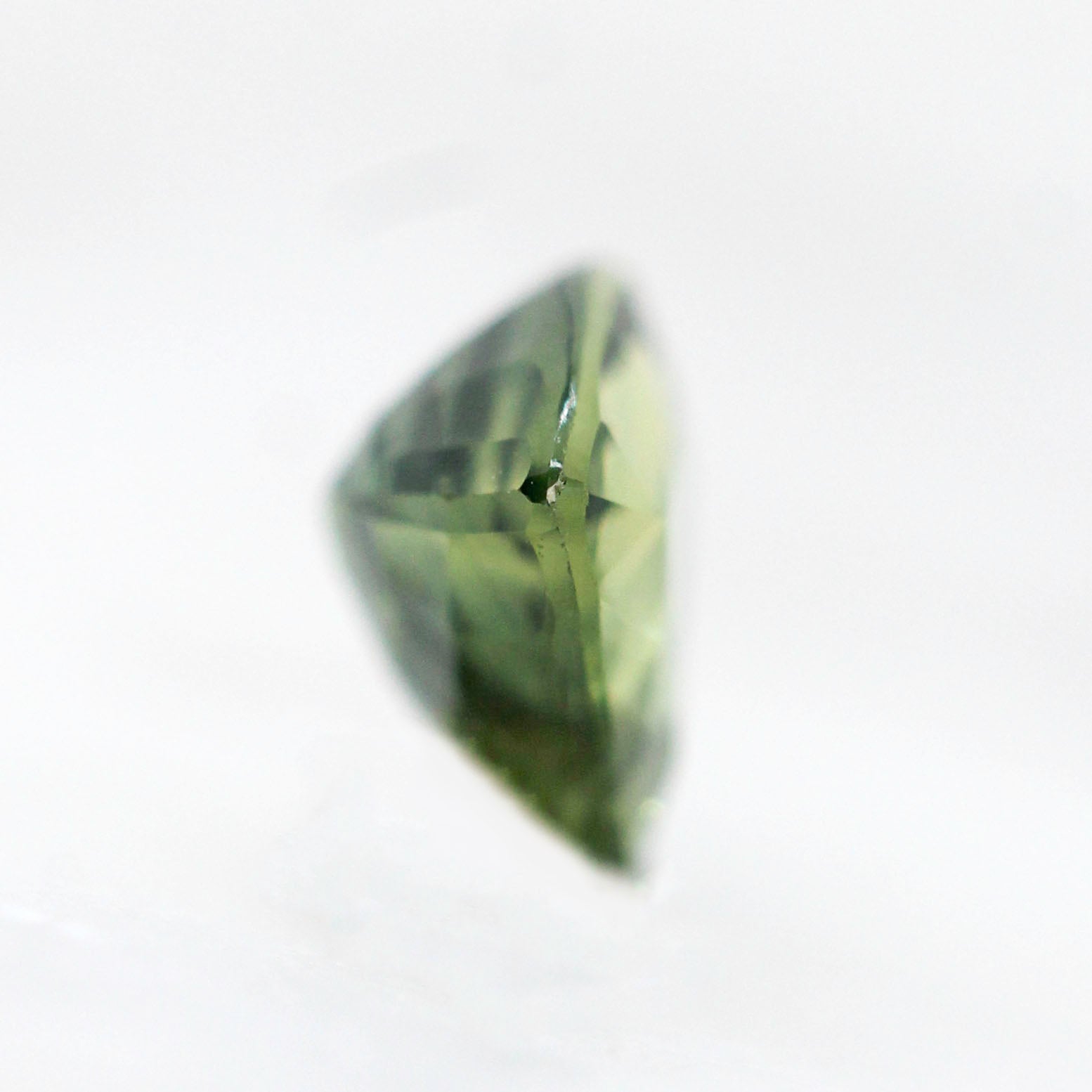 1.02 Carat Green Trillion Cut Sapphire for Custom Work - Inventory Code GTS102 - Midwinter Co. Alternative Bridal Rings and Modern Fine Jewelry