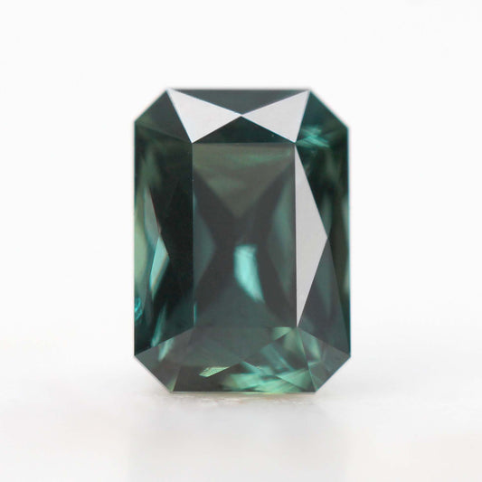 1.10 Carat Radiant Cut Green Sapphire for Custom Work - Inventory Code RGS110 - Midwinter Co. Alternative Bridal Rings and Modern Fine Jewelry
