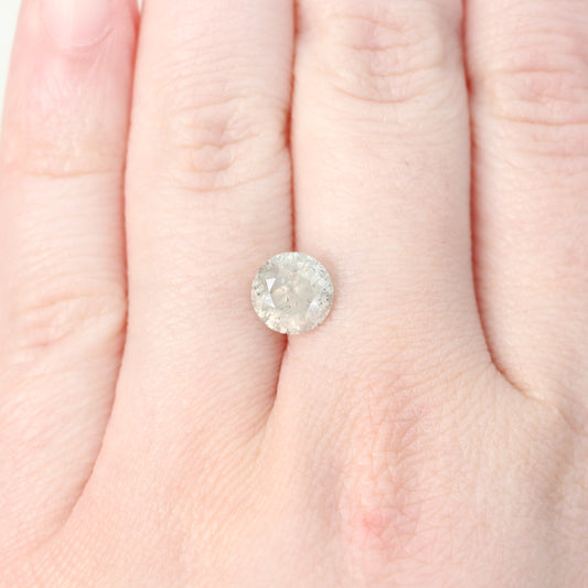 2.23 Carat Round Light Gray Celestial Diamond for Custom Work - Inventory Code MGR223 - Midwinter Co. Alternative Bridal Rings and Modern Fine Jewelry