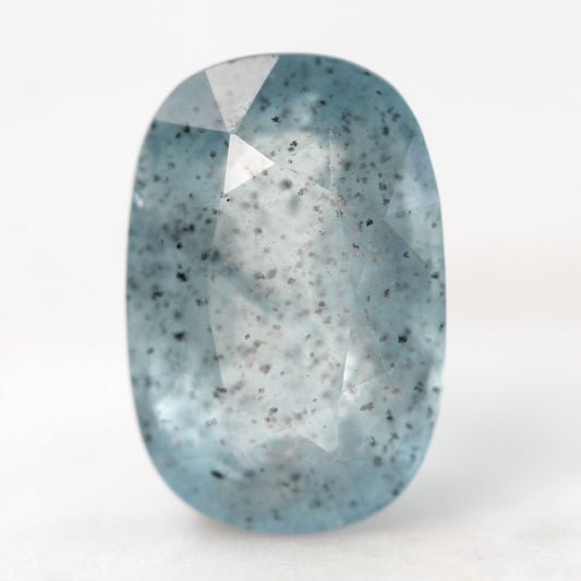 5.00 Carat Oval Mossy Aquamarine for Custom Work - Inventory Code OMA500 - Midwinter Co. Alternative Bridal Rings and Modern Fine Jewelry