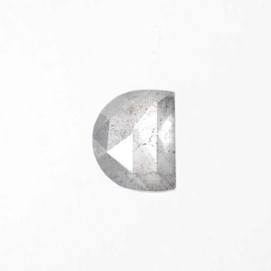 0.63 Carat Misty Gray Half Moon Celestial Diamond for Custom Work - Inventory Code MGHM063 - Midwinter Co. Alternative Bridal Rings and Modern Fine Jewelry