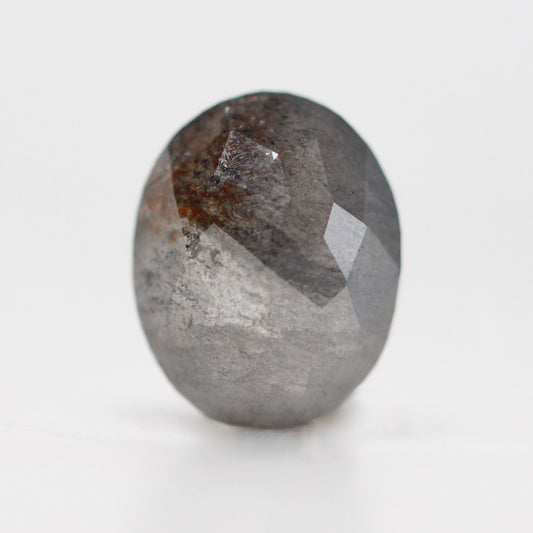 3.21 Carat Charcoal Oval Rose or Brilliant Cut Diamond for Custom Work - Inventory Code NBOD321 - Midwinter Co. Alternative Bridal Rings and Modern Fine Jewelry