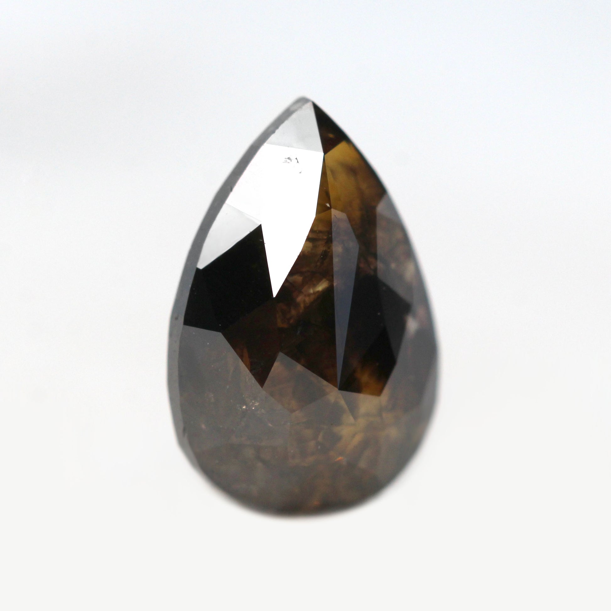 1.84 Carat Dark Brown Pear Celestial Diamond for Custom Work - Inventory Code NBP184 - Midwinter Co. Alternative Bridal Rings and Modern Fine Jewelry