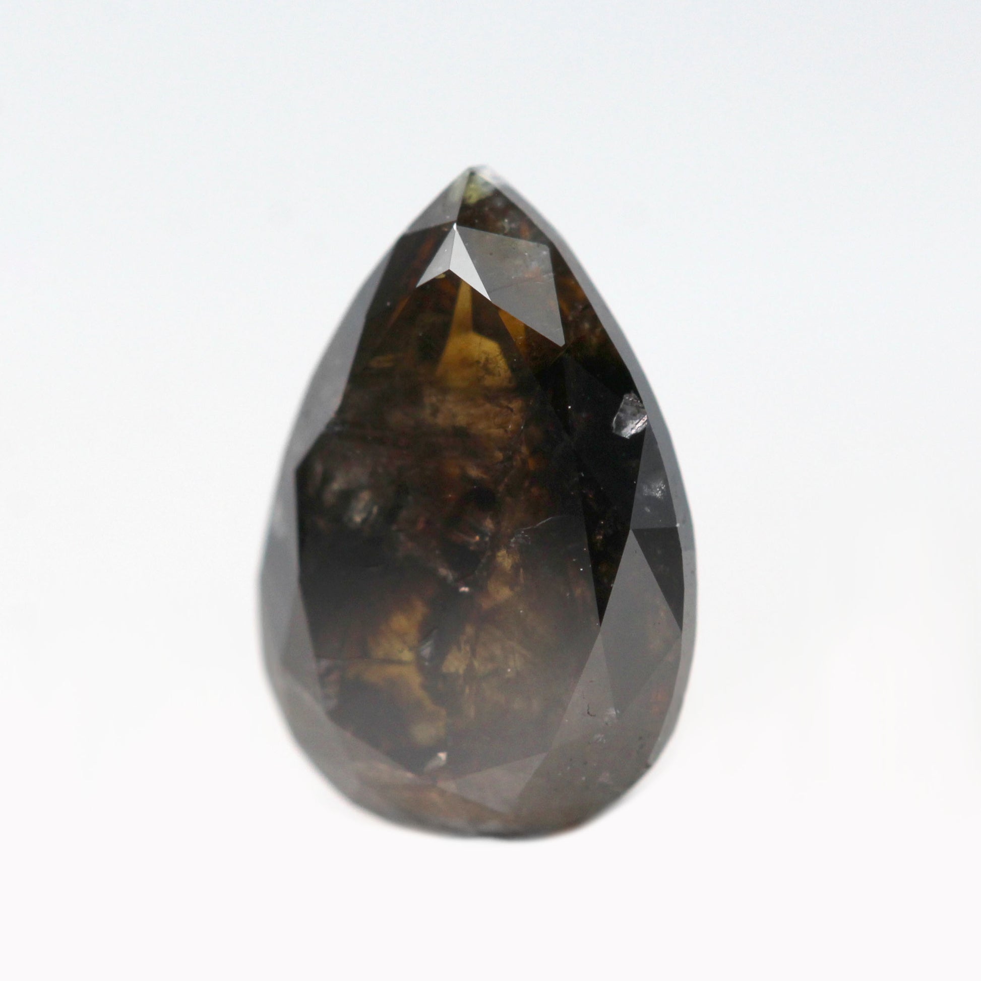 1.84 Carat Dark Brown Pear Celestial Diamond for Custom Work - Inventory Code NBP184 - Midwinter Co. Alternative Bridal Rings and Modern Fine Jewelry