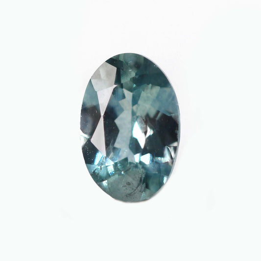 6x4mm Oval Teal Montana Sapphire for Custom Work - Inventory Code TOMS054 - Midwinter Co. Alternative Bridal Rings and Modern Fine Jewelry