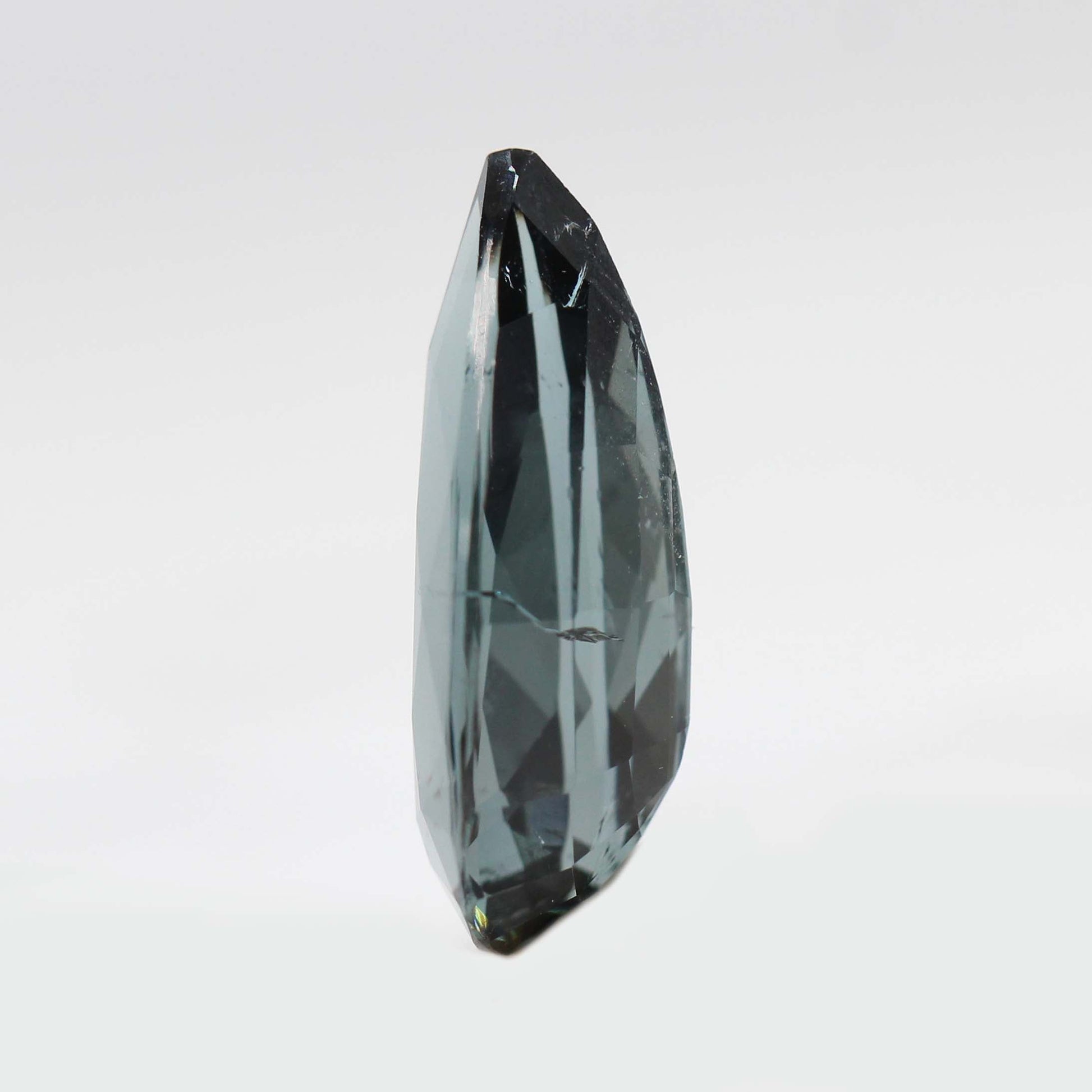 CAELEN (M) 5.02 Carat Blue Pear Tourmaline/Indicolite for Custom Work - Inventory Code IBP502 - Midwinter Co. Alternative Bridal Rings and Modern Fine Jewelry