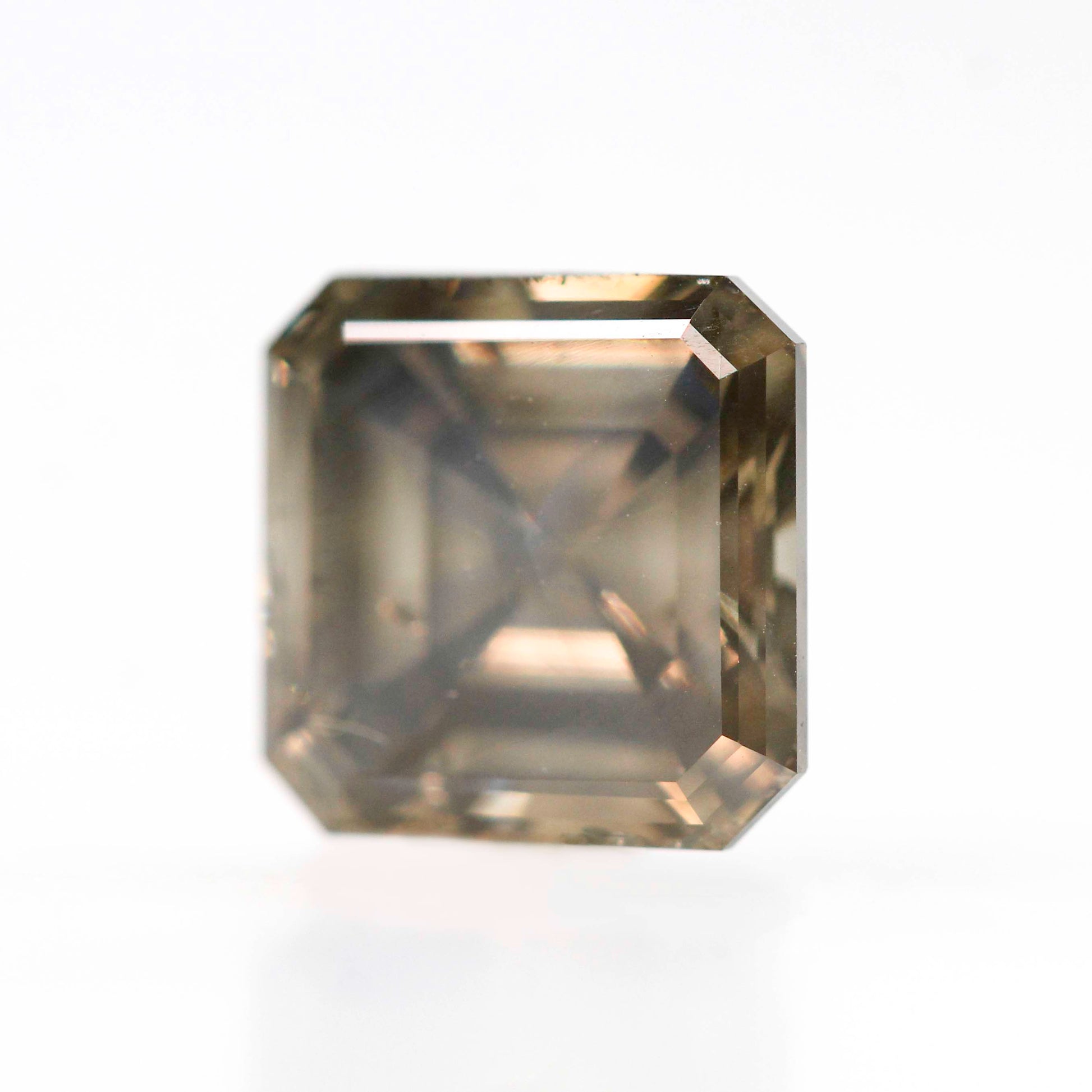 2.64 Carat Champagne Asscher Cut Diamond for Custom Work - Inventory Code SCA264 - Midwinter Co. Alternative Bridal Rings and Modern Fine Jewelry