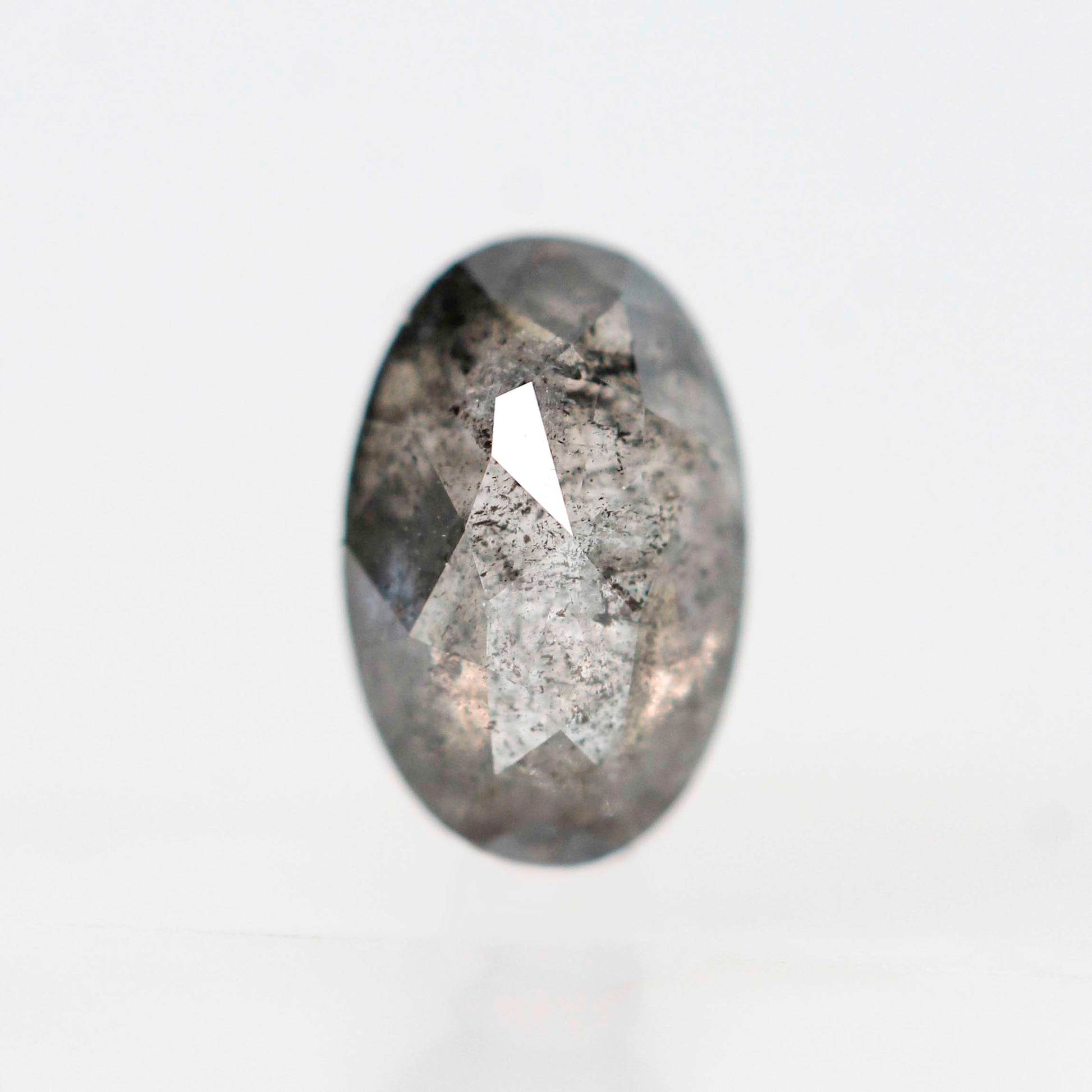 0.72 Carat Dark Gray Celestial Oval Diamond for Custom Work - Inventory Code DSO072 - Midwinter Co. Alternative Bridal Rings and Modern Fine Jewelry
