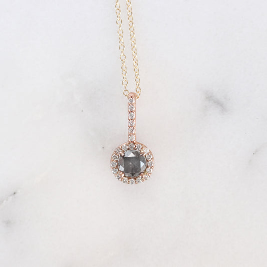 Joy - Petite 14k Diamond Necklace - Ready to Ship - Midwinter Co. Alternative Bridal Rings and Modern Fine Jewelry