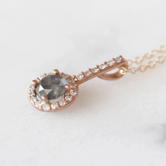 Joy - Petite 14k Diamond Necklace - Ready to Ship - Midwinter Co. Alternative Bridal Rings and Modern Fine Jewelry