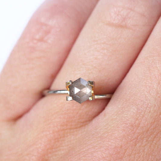 .83 Carat Hexagon Celestial Diamond® for Custom Work - Inventory Code LGH83 - Midwinter Co. Alternative Bridal Rings and Modern Fine Jewelry
