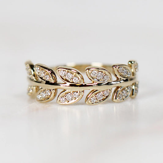 Flourish Diamond Band - Your Choice of 14k Gold - Midwinter Co. Alternative Bridal Rings and Modern Fine Jewelry
