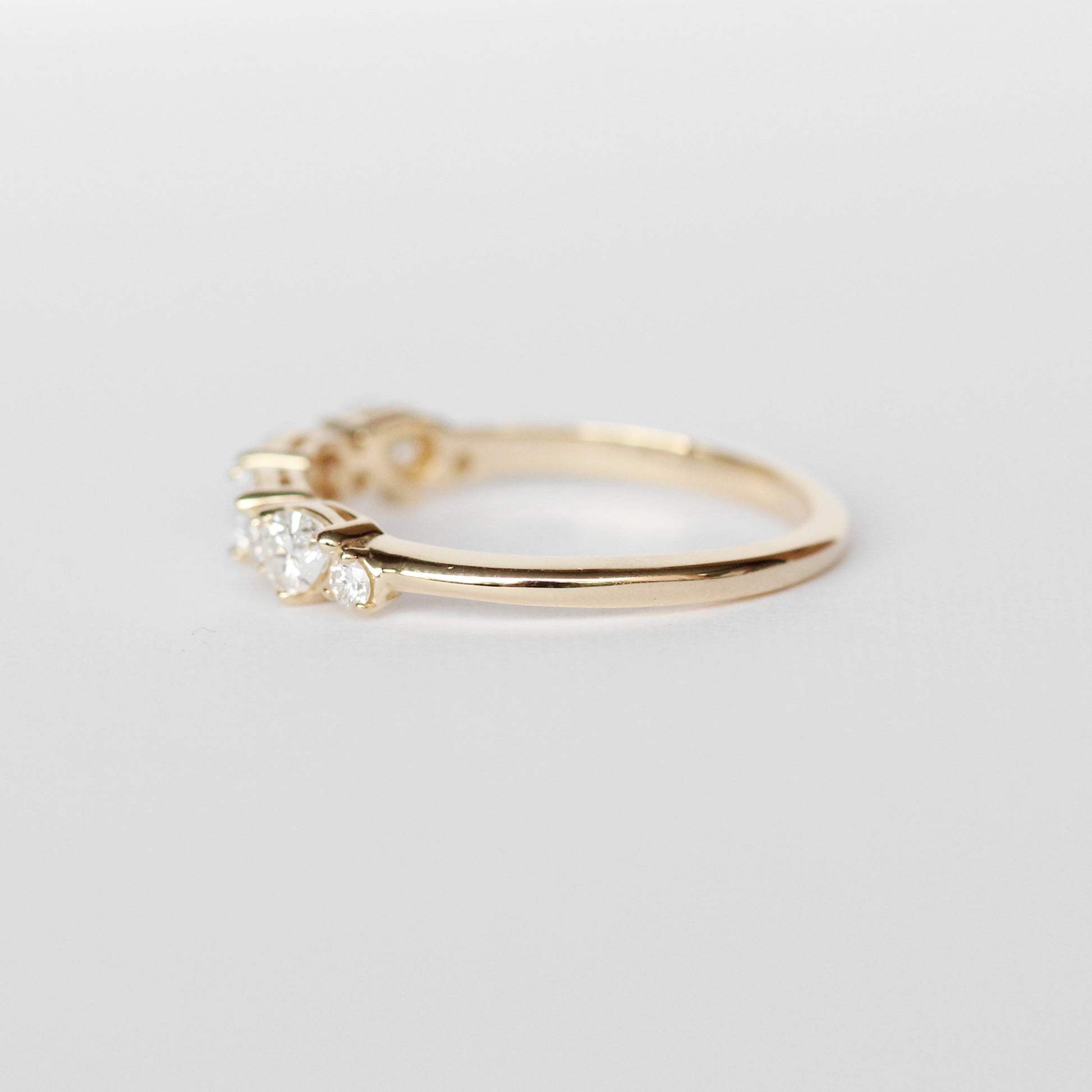 Reya Diamond Engagement Ring Band - White diamonds - Midwinter Co. Alternative Bridal Rings and Modern Fine Jewelry