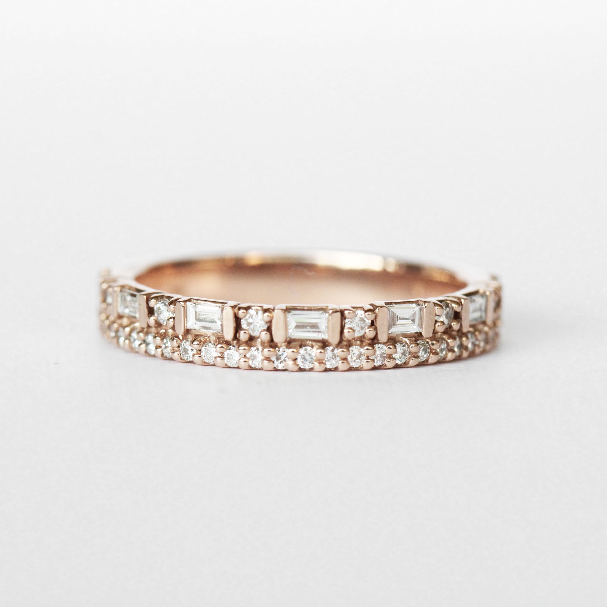 Rosalind Diamond Engagement Ring Band - White diamonds - Midwinter Co. Alternative Bridal Rings and Modern Fine Jewelry