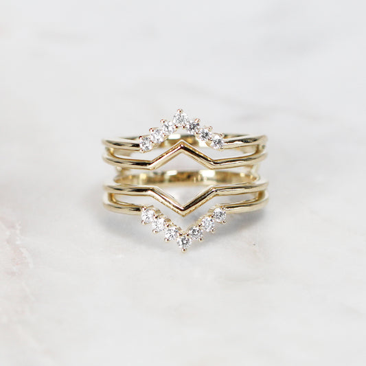 Savannah Diamond Ring Guard - Midwinter Co. Alternative Bridal Rings and Modern Fine Jewelry