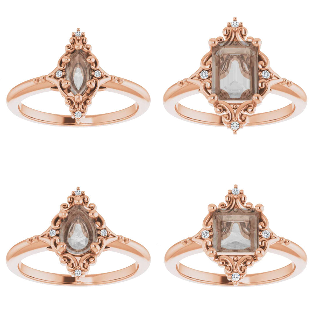 Florence Setting - Midwinter Co. Alternative Bridal Rings and Modern Fine Jewelry