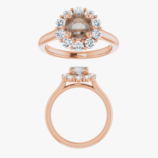 Magnolia Setting - Midwinter Co. Alternative Bridal Rings and Modern Fine Jewelry