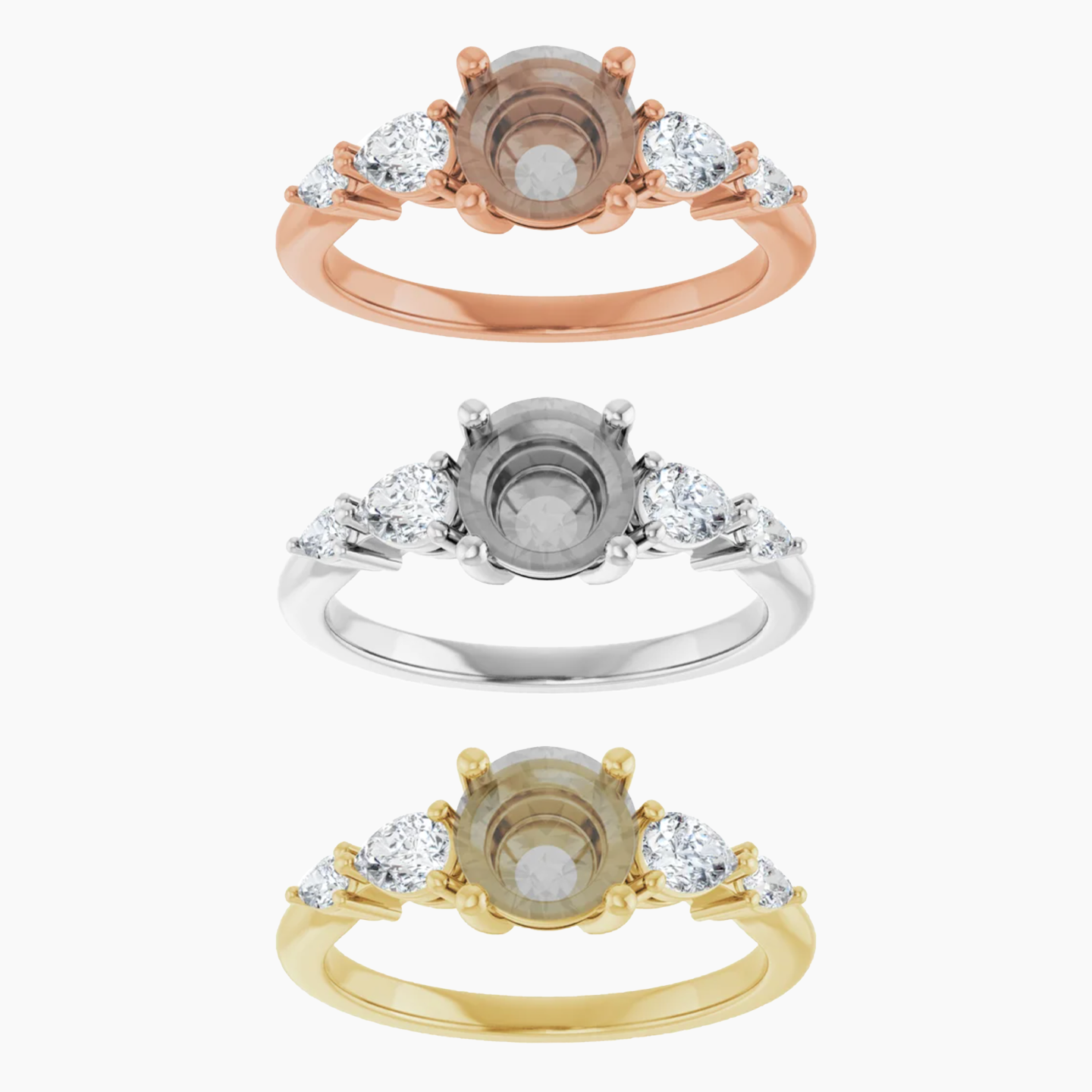 Aira Setting - Midwinter Co. Alternative Bridal Rings and Modern Fine Jewelry