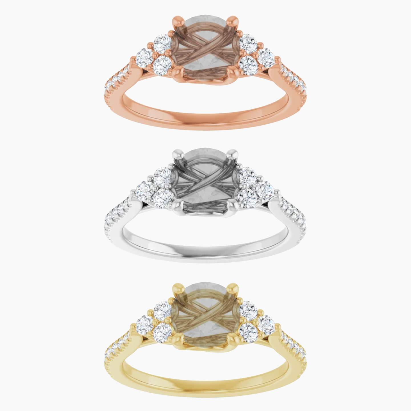 Alexandra Setting - Midwinter Co. Alternative Bridal Rings and Modern Fine Jewelry