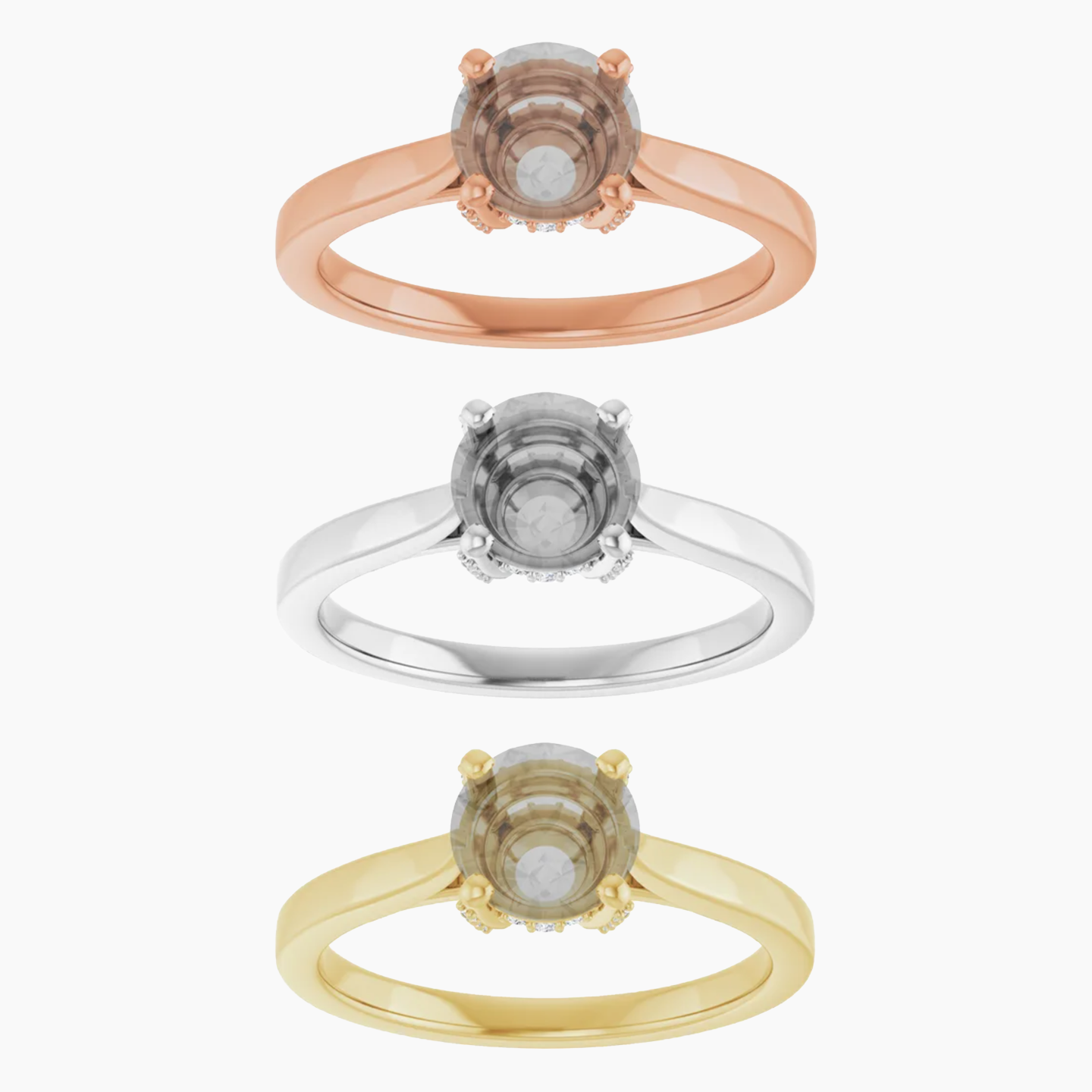 Ameena Setting - Midwinter Co. Alternative Bridal Rings and Modern Fine Jewelry