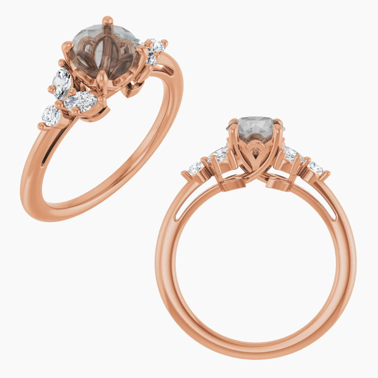 Andia Setting - Midwinter Co. Alternative Bridal Rings and Modern Fine Jewelry