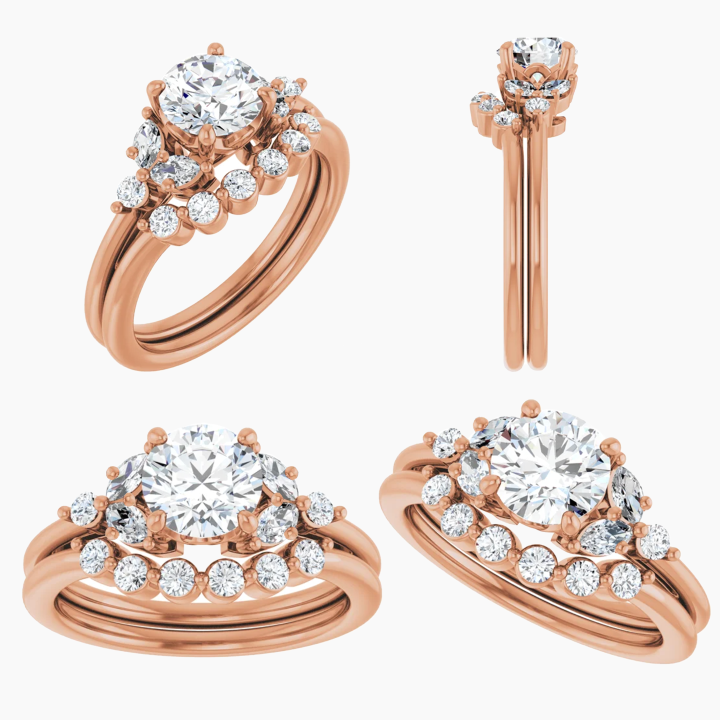Andia Setting - Midwinter Co. Alternative Bridal Rings and Modern Fine Jewelry