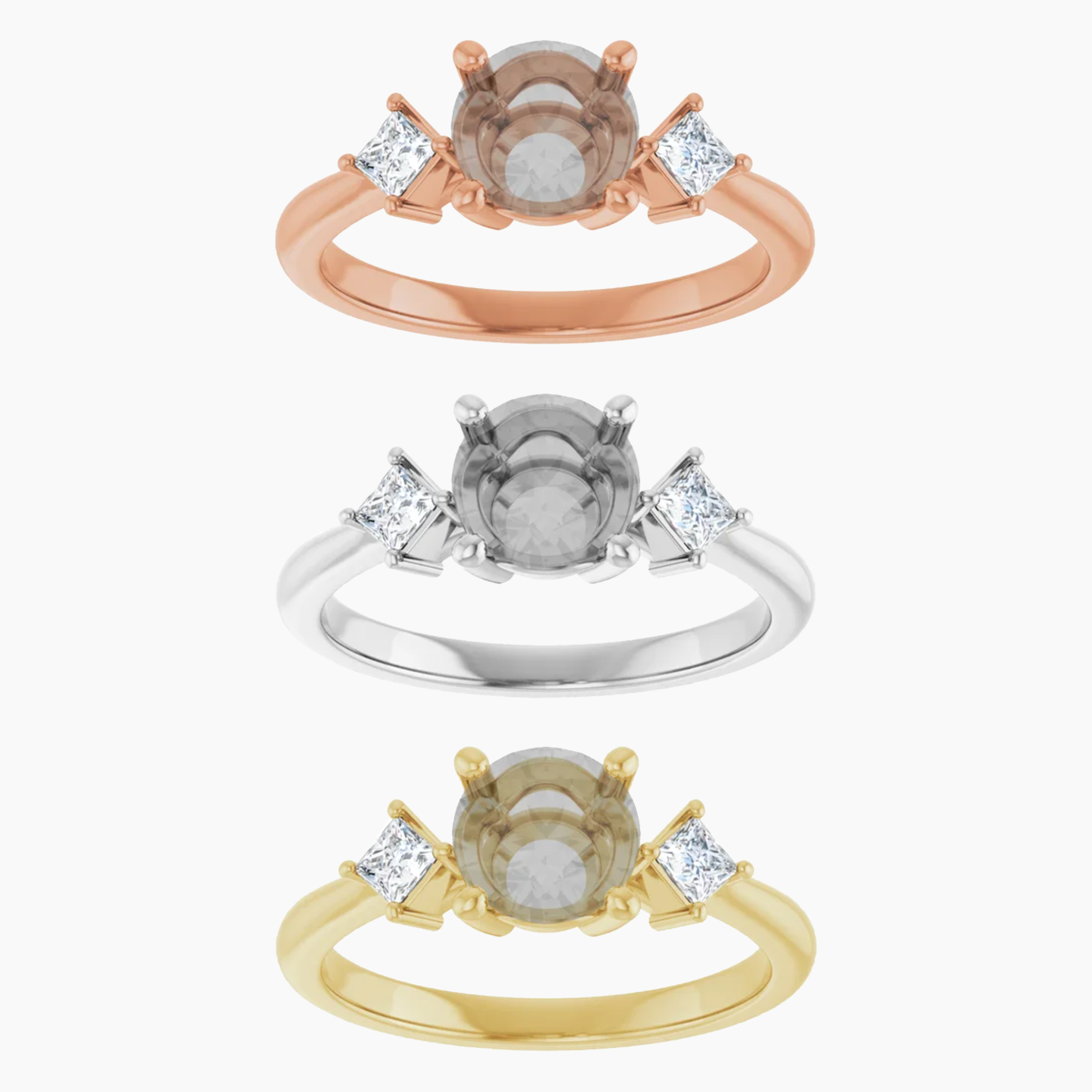 Angelique Setting - Midwinter Co. Alternative Bridal Rings and Modern Fine Jewelry