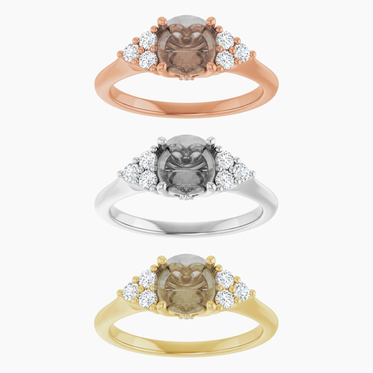 Aster Setting - Midwinter Co. Alternative Bridal Rings and Modern Fine Jewelry