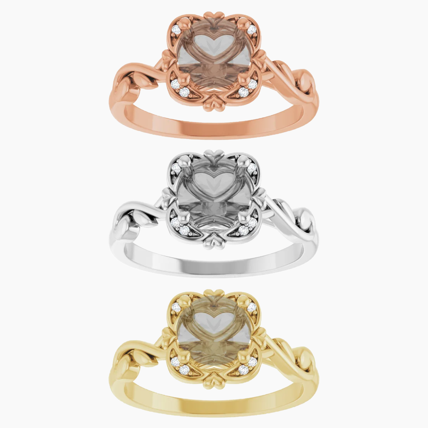 Aurora Setting - Midwinter Co. Alternative Bridal Rings and Modern Fine Jewelry