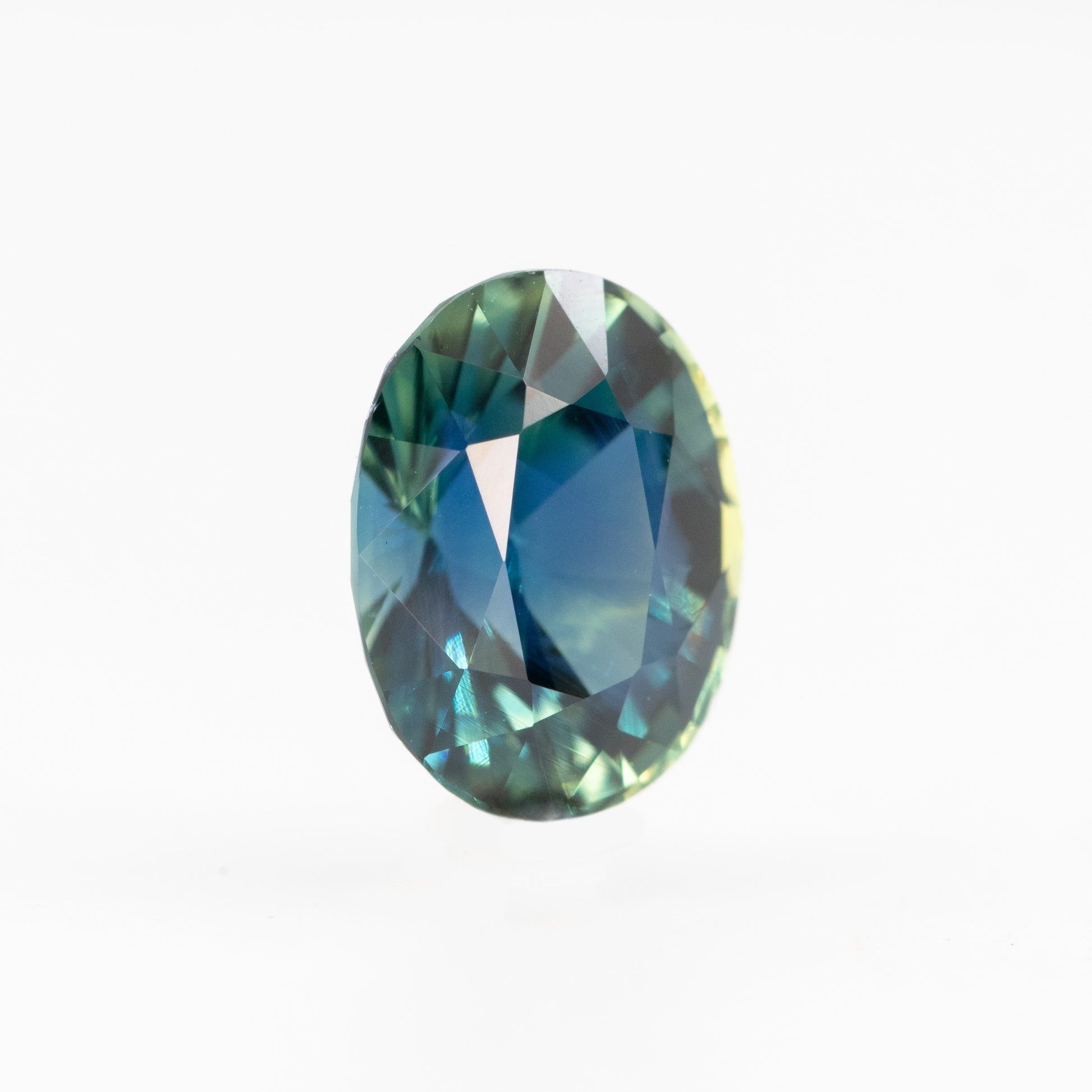 CAELEN (J) 2.07 Carat Bicolor Oval Sapphire for Custom Work - Inventory Code BCOS207 - Midwinter Co. Alternative Bridal Rings and Modern Fine Jewelry