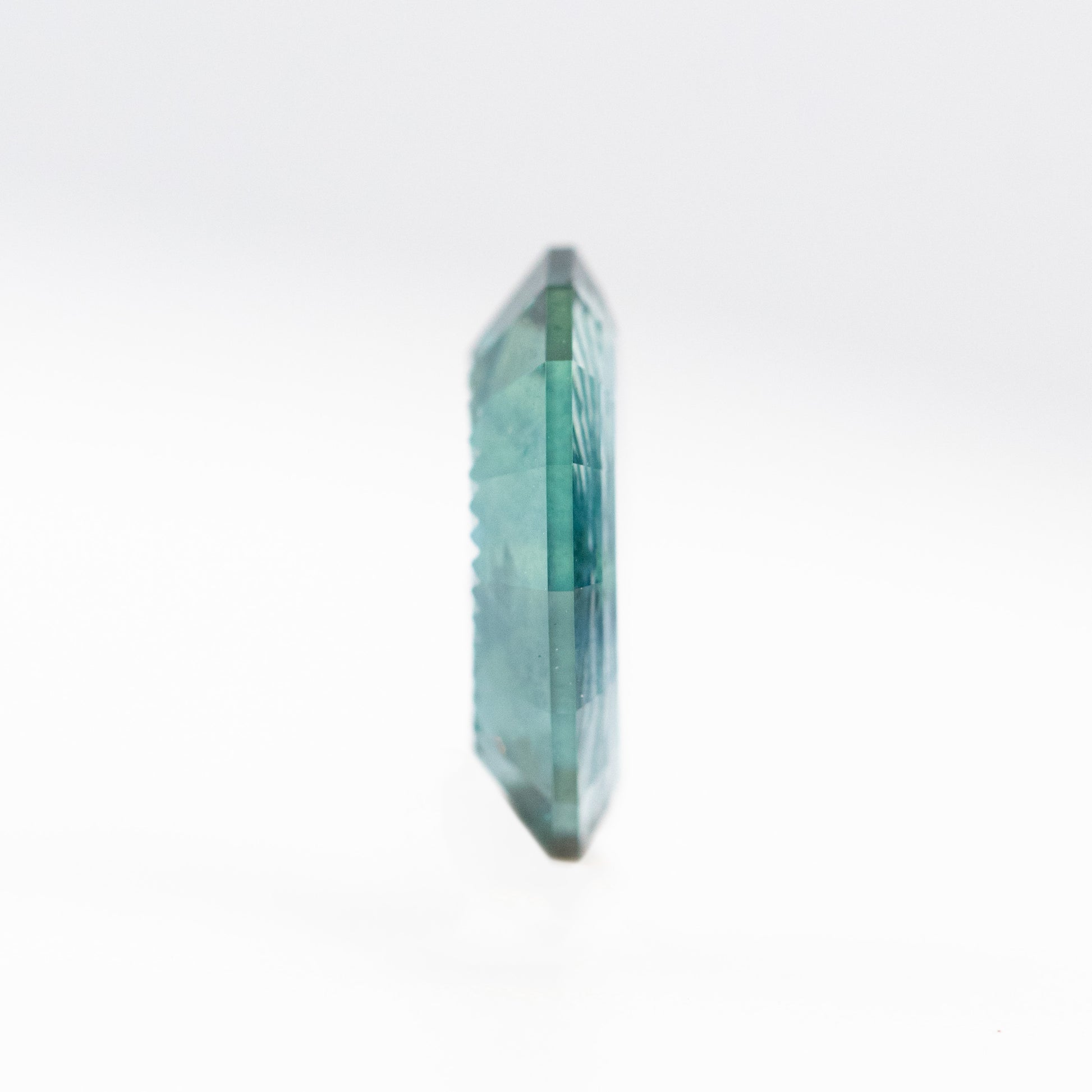 1.34 Carat Blue Geometric Oval Fantasy Cut Sapphire for Custom Work - Inventory Code BGOS134 - Midwinter Co. Alternative Bridal Rings and Modern Fine Jewelry