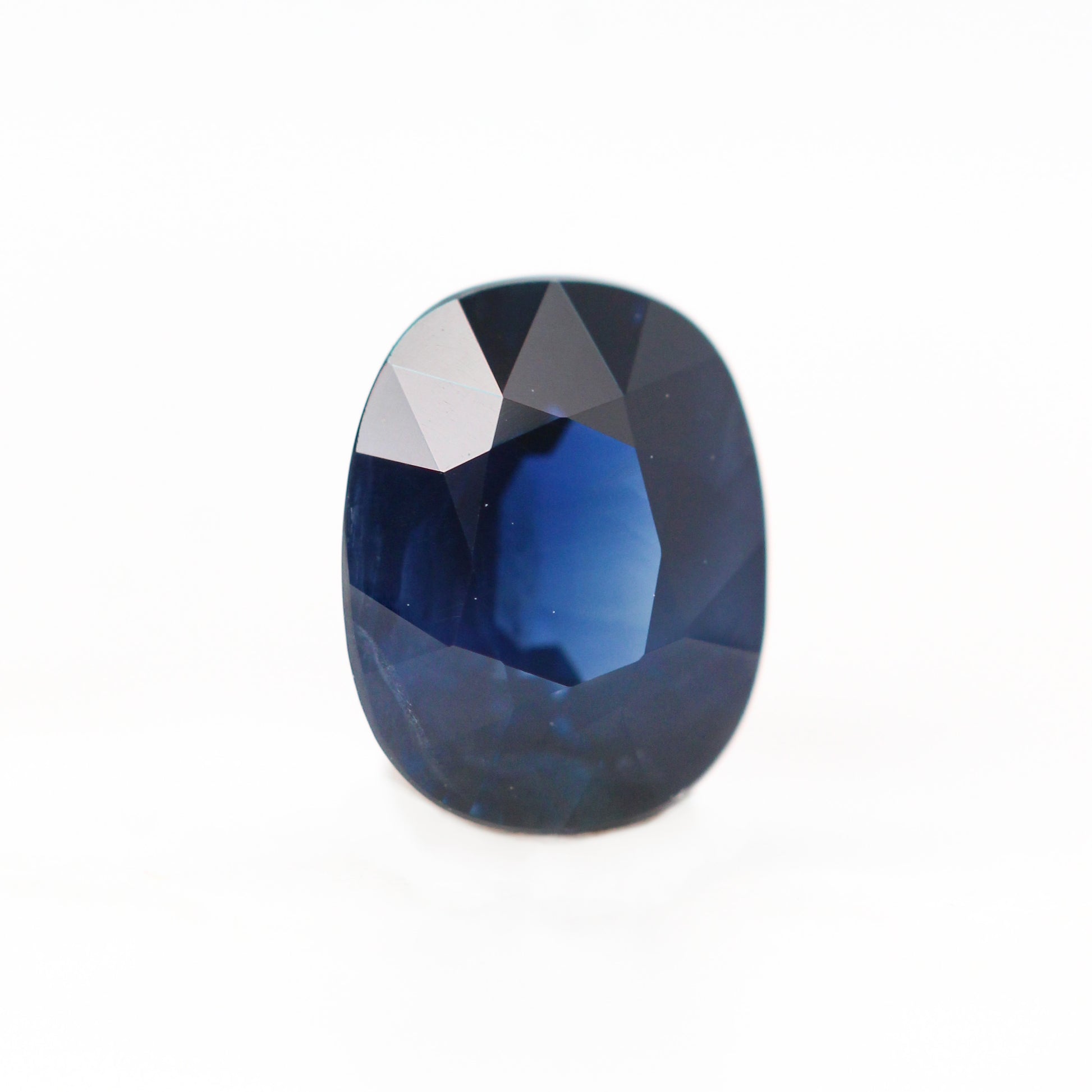 0.88 Carat Blue Oval Sapphire for Custom Work - Inventory Code BOS088 - Midwinter Co. Alternative Bridal Rings and Modern Fine Jewelry