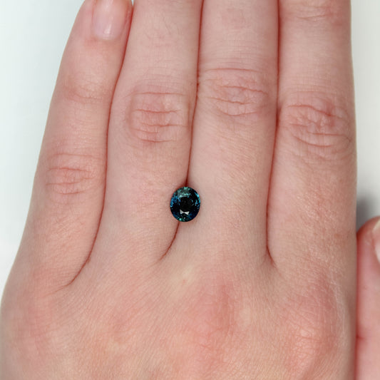 1.51 Carat Blue Oval Sapphire for Custom Work - Inventory Code BOS151