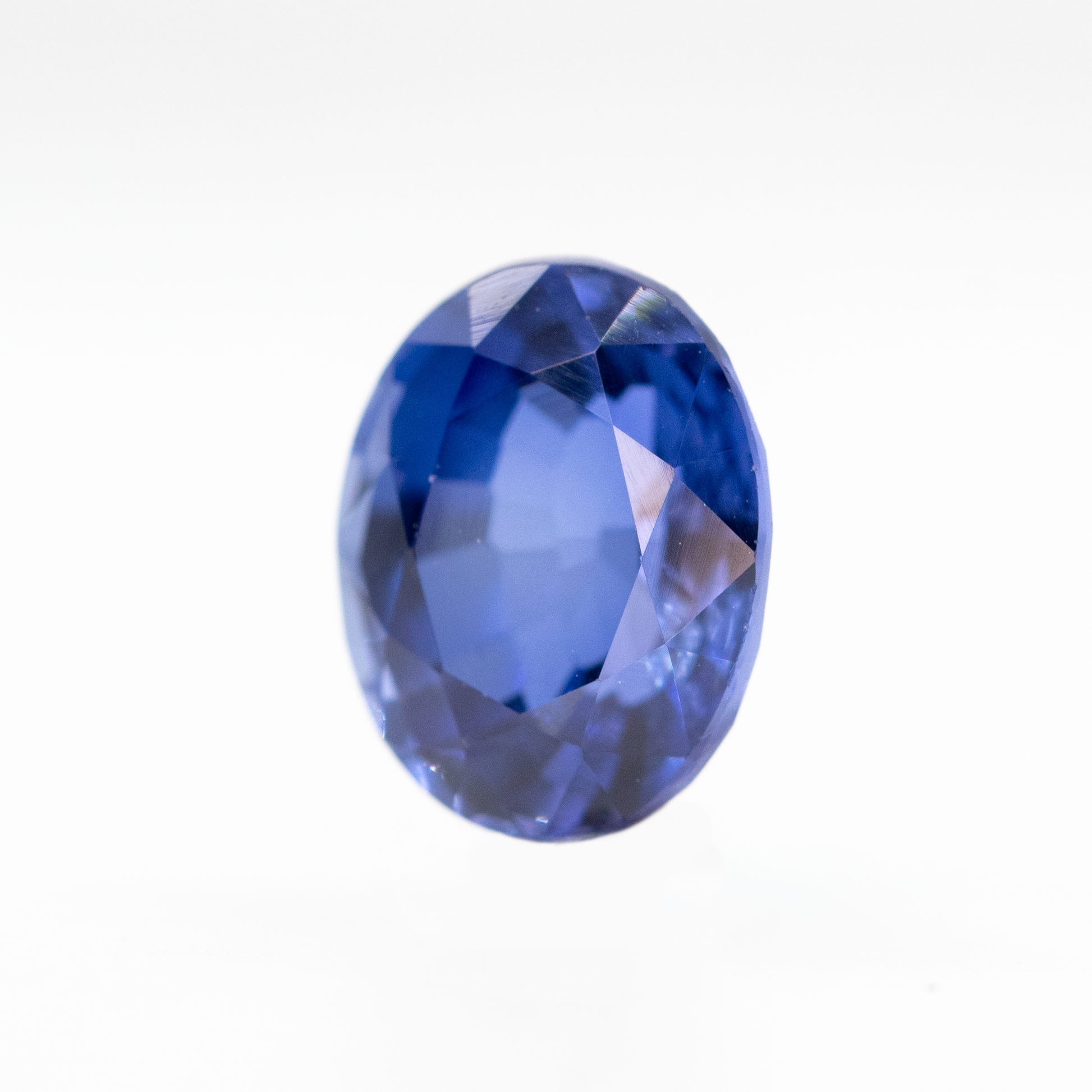 2.66 Carat Vibrant Blue Oval Sapphire for Custom Work - Inventory Code BOS266 - Midwinter Co. Alternative Bridal Rings and Modern Fine Jewelry
