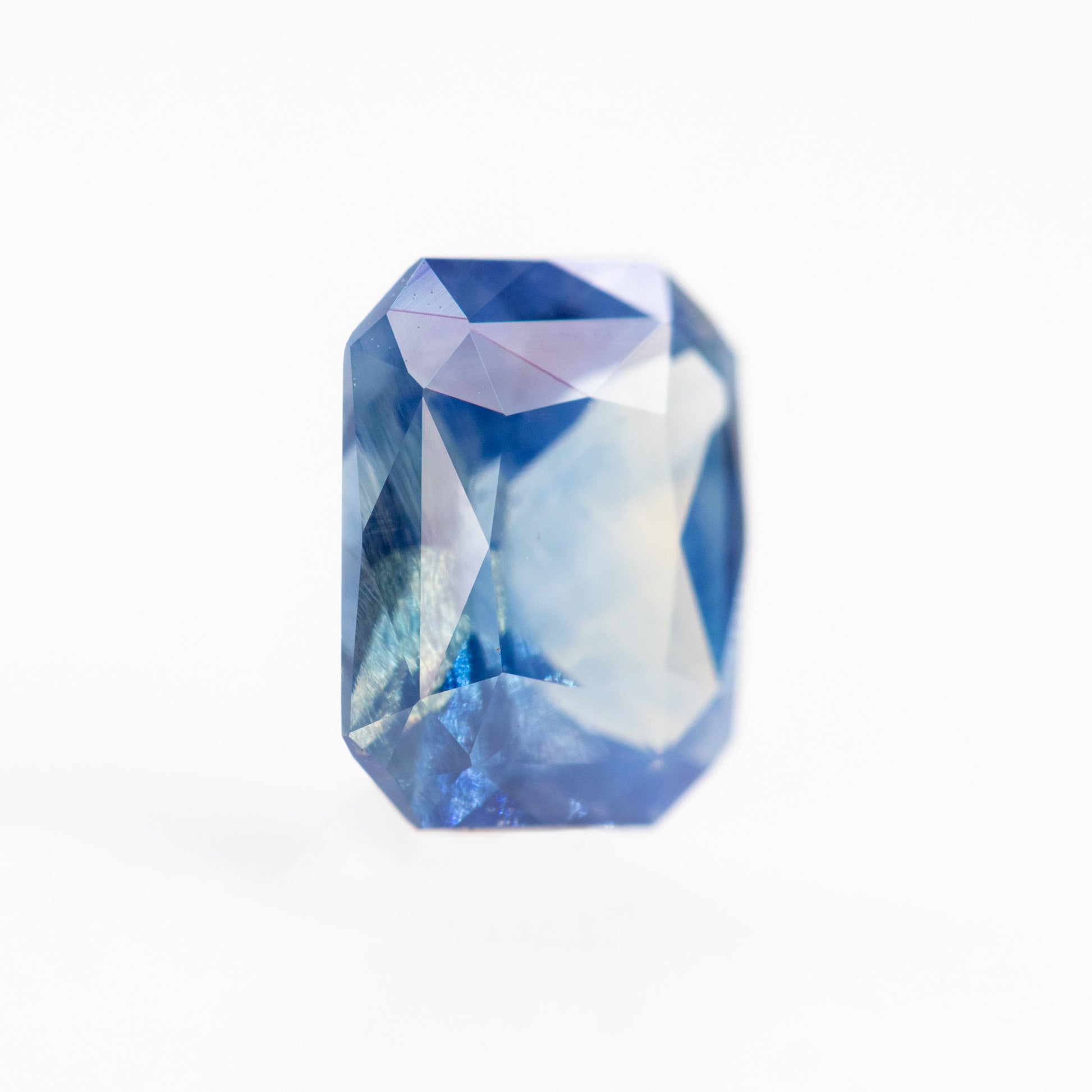 1.50 Carat Blue Emerald Cut Sapphire for Custom Work - Inventory Code BRES150 - Midwinter Co. Alternative Bridal Rings and Modern Fine Jewelry