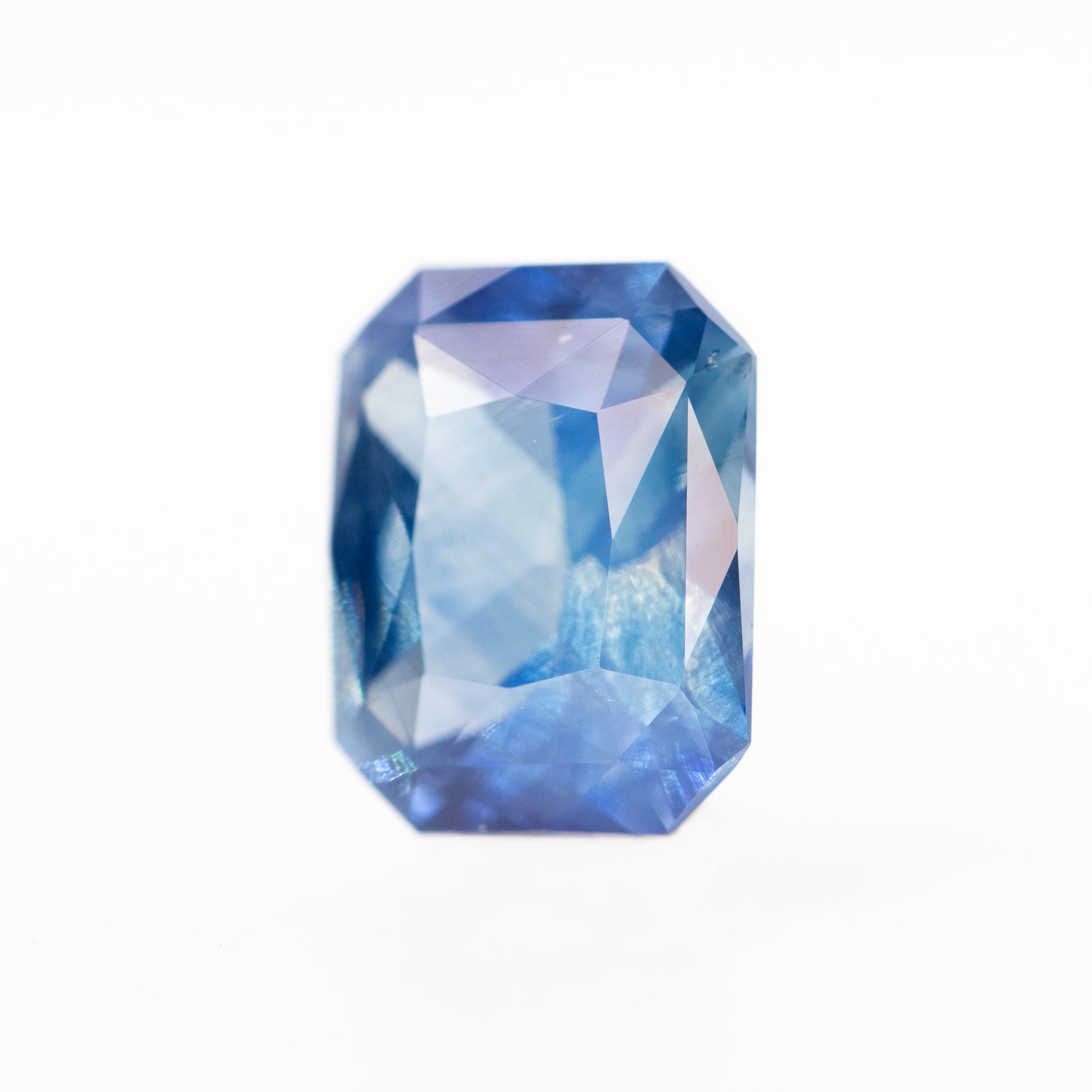 1.50 Carat Blue Emerald Cut Sapphire for Custom Work - Inventory Code BRES150 - Midwinter Co. Alternative Bridal Rings and Modern Fine Jewelry