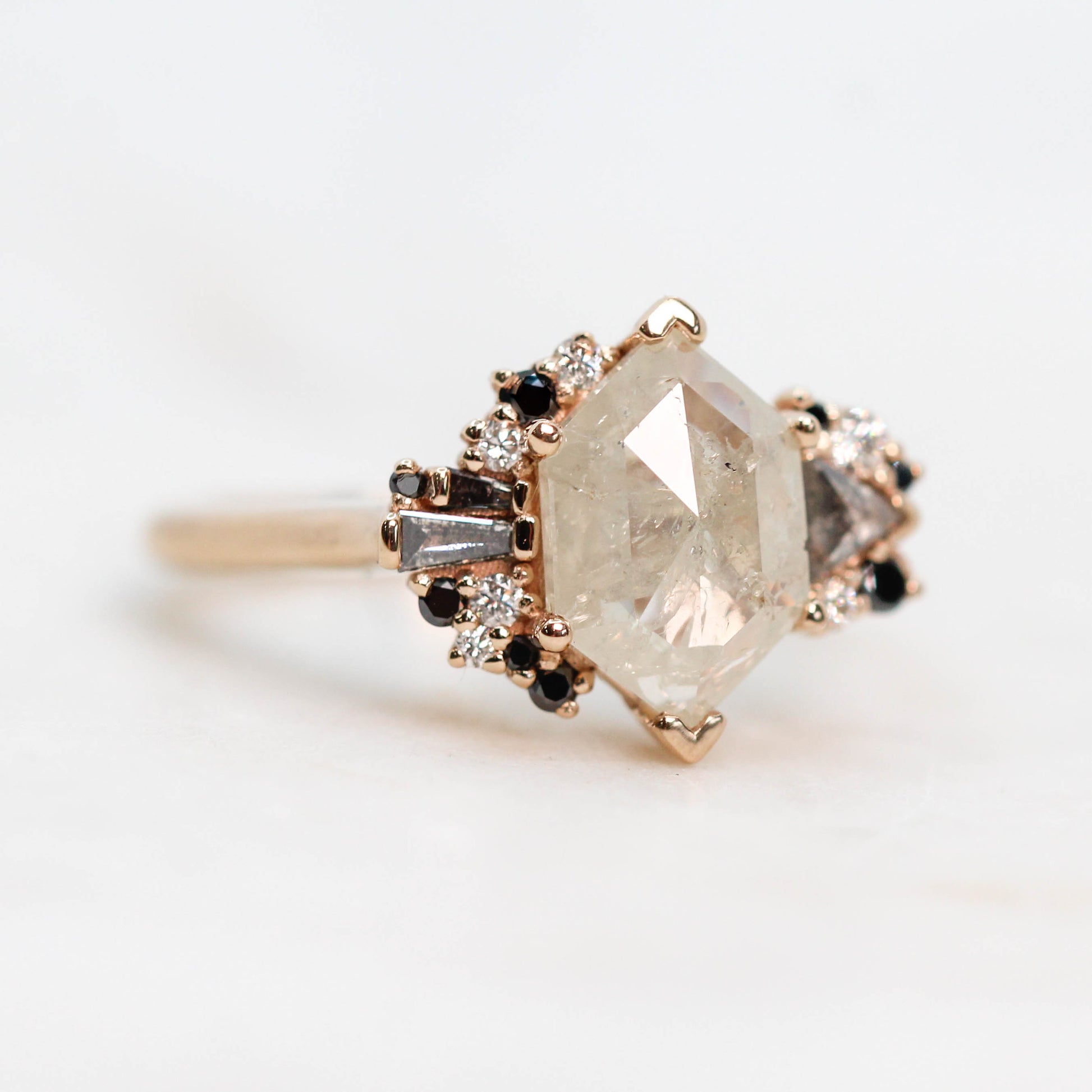 Custom Diamond Cluster Setting - Midwinter Co. Alternative Bridal Rings and Modern Fine Jewelry
