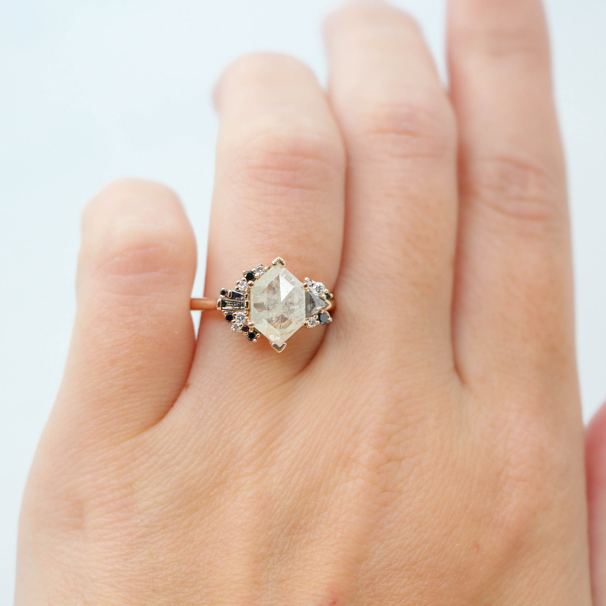 Custom Diamond Cluster Setting - Midwinter Co. Alternative Bridal Rings and Modern Fine Jewelry