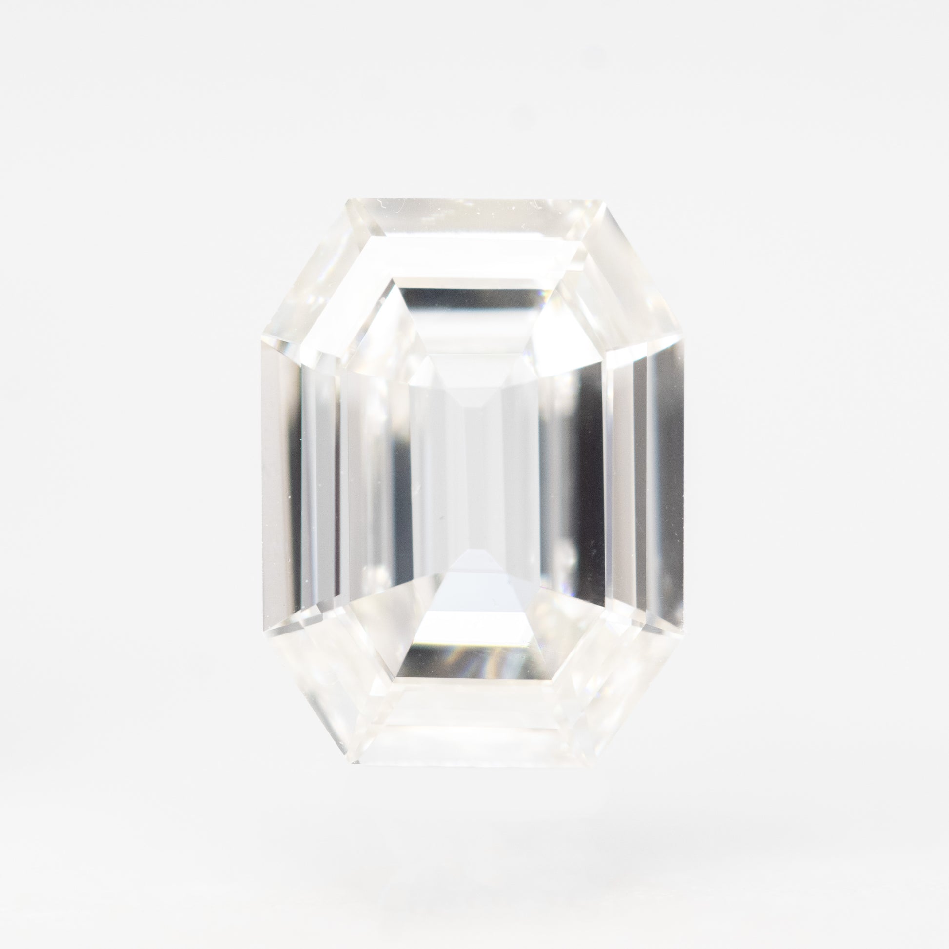 Carat Certified Emerald Cut Clear Diamond for Custom Work