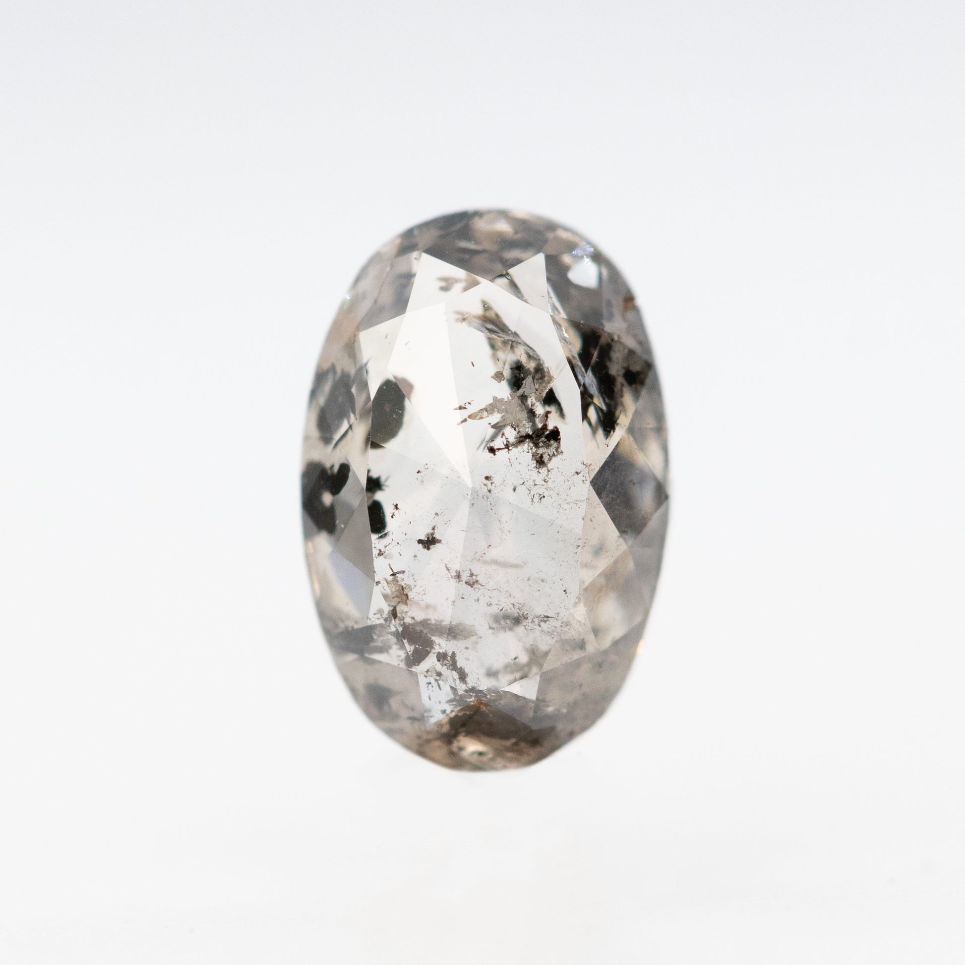 1.01 Carat Oval Salt and Pepper Diamond for Custom Work - Inventory Code CCO101 - Midwinter Co. Alternative Bridal Rings and Modern Fine Jewelry