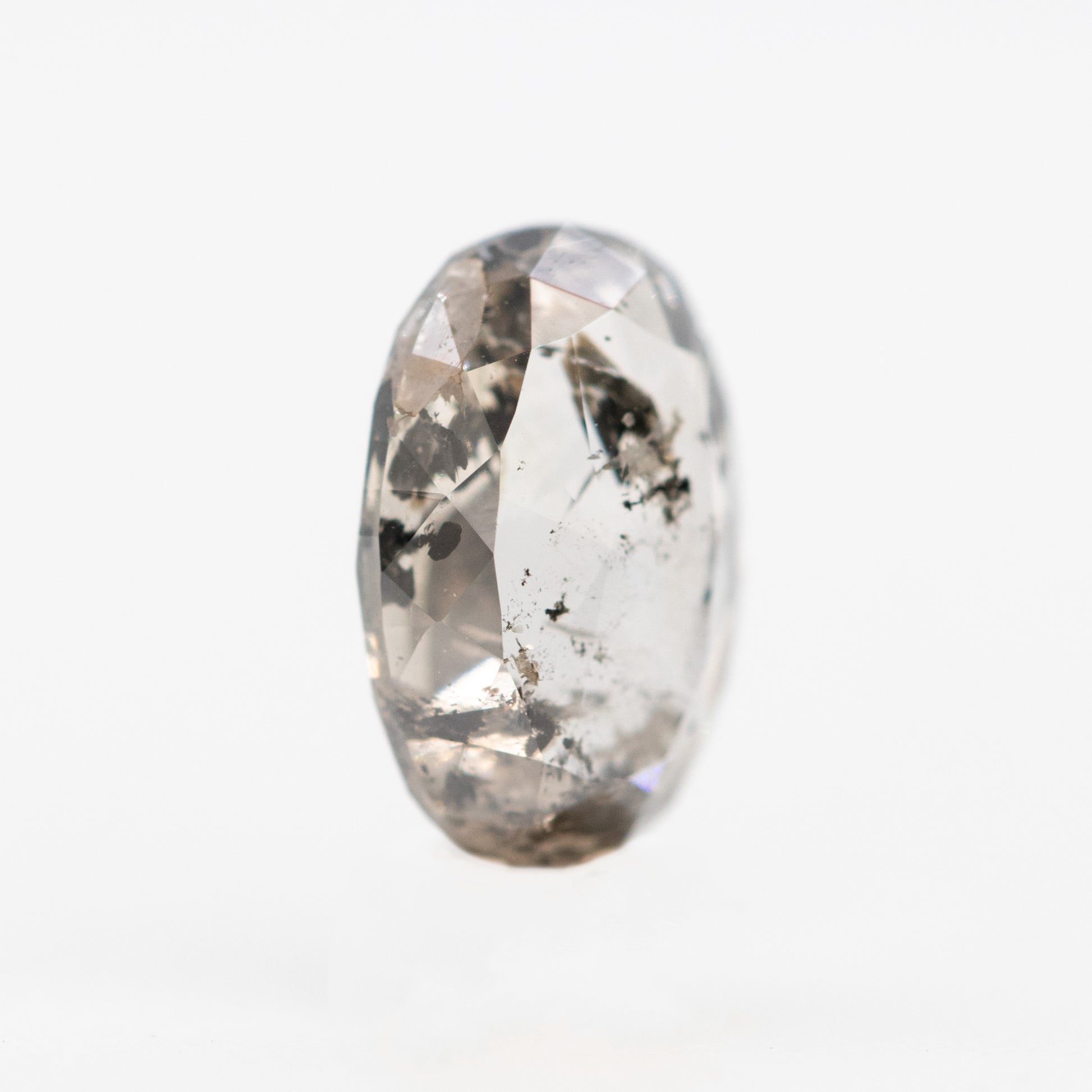 1.01 Carat Oval Salt and Pepper Diamond for Custom Work - Inventory Code CCO101 - Midwinter Co. Alternative Bridal Rings and Modern Fine Jewelry